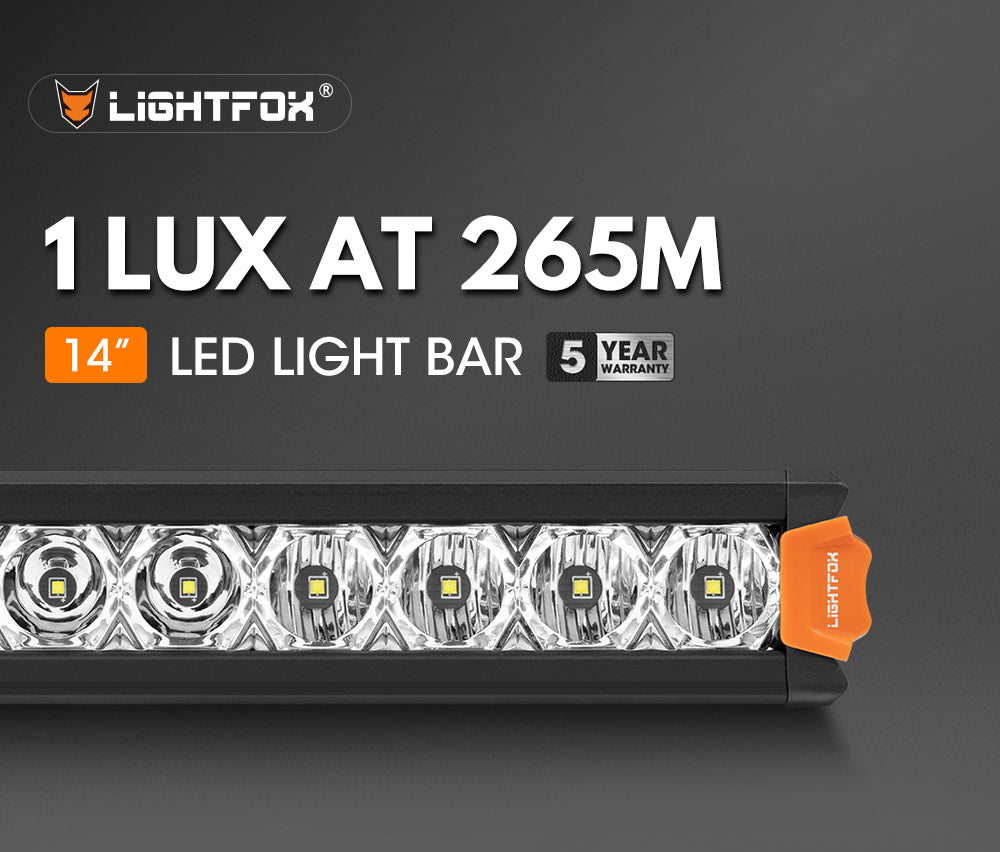 ไฟ LED Lightfox Vega Series 14" แถบไฟ LED 1Lux@265m IP68 4,735LM