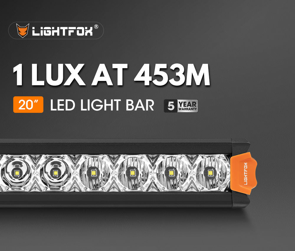 Lightfox Vega Series ไฟ LED ขนาด 20 นิ้ว 1Lux@453m IP68 12,580LM