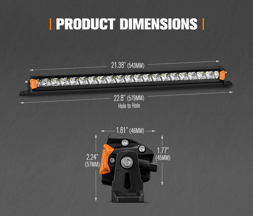 Lightfox Vega Series ไฟ LED ขนาด 20 นิ้ว 1Lux@453m IP68 12,580LM