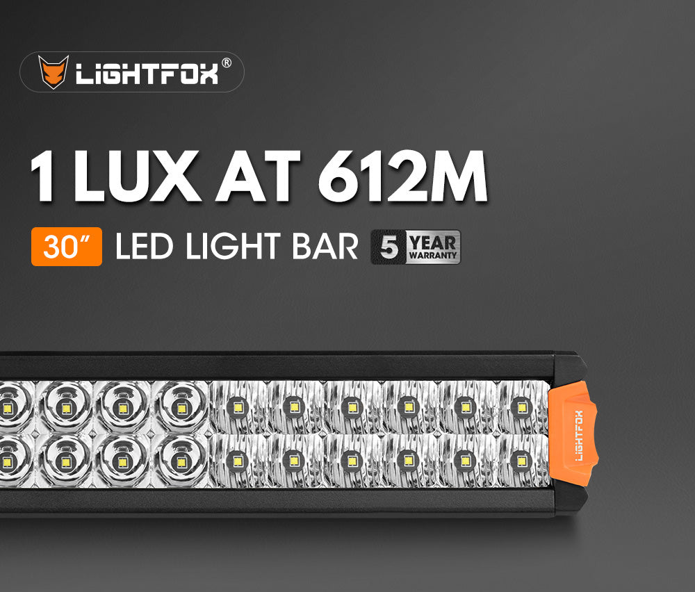 Lightfox Rigel Series ไฟ LED ขนาด 30 นิ้ว 1Lux@612m IP68 22,644LM