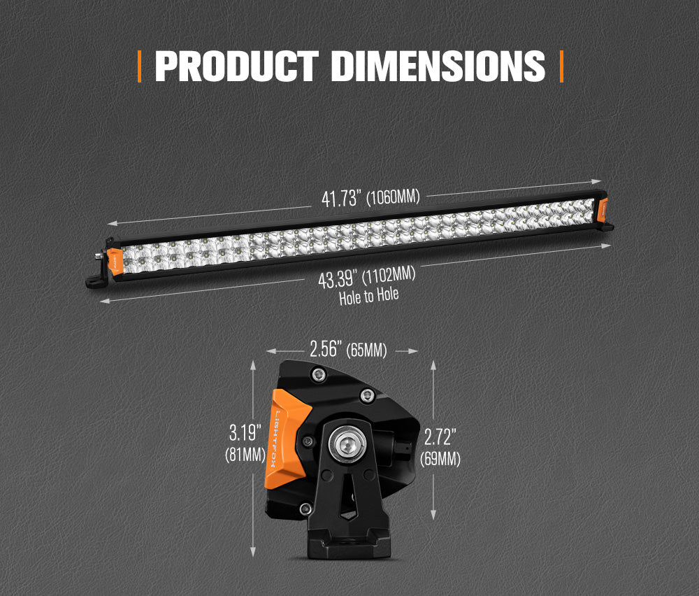 Lightfox Rigel Series ไฟ LED ขนาด 40 นิ้ว 1Lux@694m IP68 30,192LM