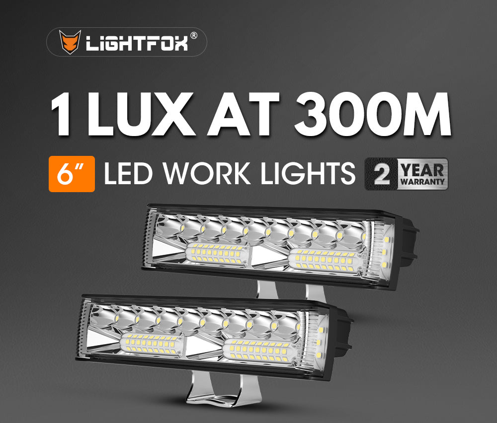 ไฟทำงาน LED Lightfox 6 นิ้ว 1Lux@300m IP68 10,098 ลูเมน