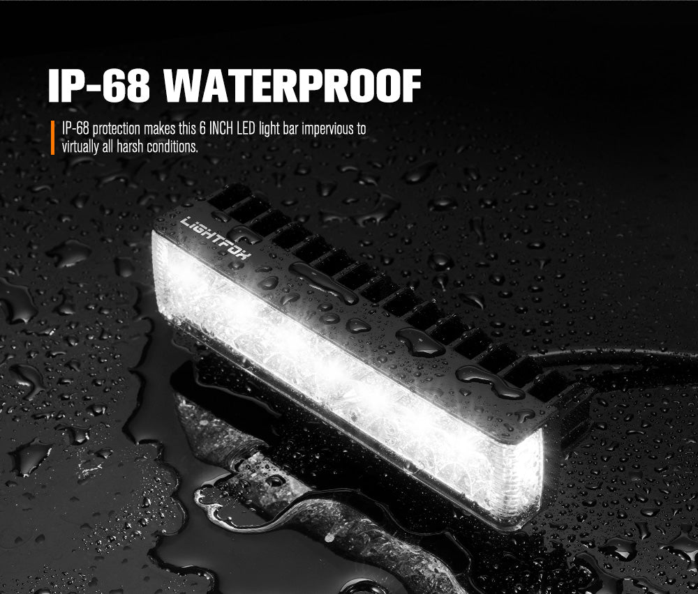 ไฟทำงาน LED Lightfox 6 นิ้ว 1Lux@300m IP68 10,098 ลูเมน