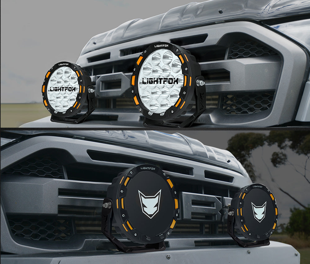 ไฟขับเคลื่อน LED Lightfox ขนาด 7.5 นิ้ว ความสว่าง 1 ลักซ์ ที่ระยะ 1,032 เมตร มาตรฐาน IP68 ความสว่าง 13,226 ลูเมนส์