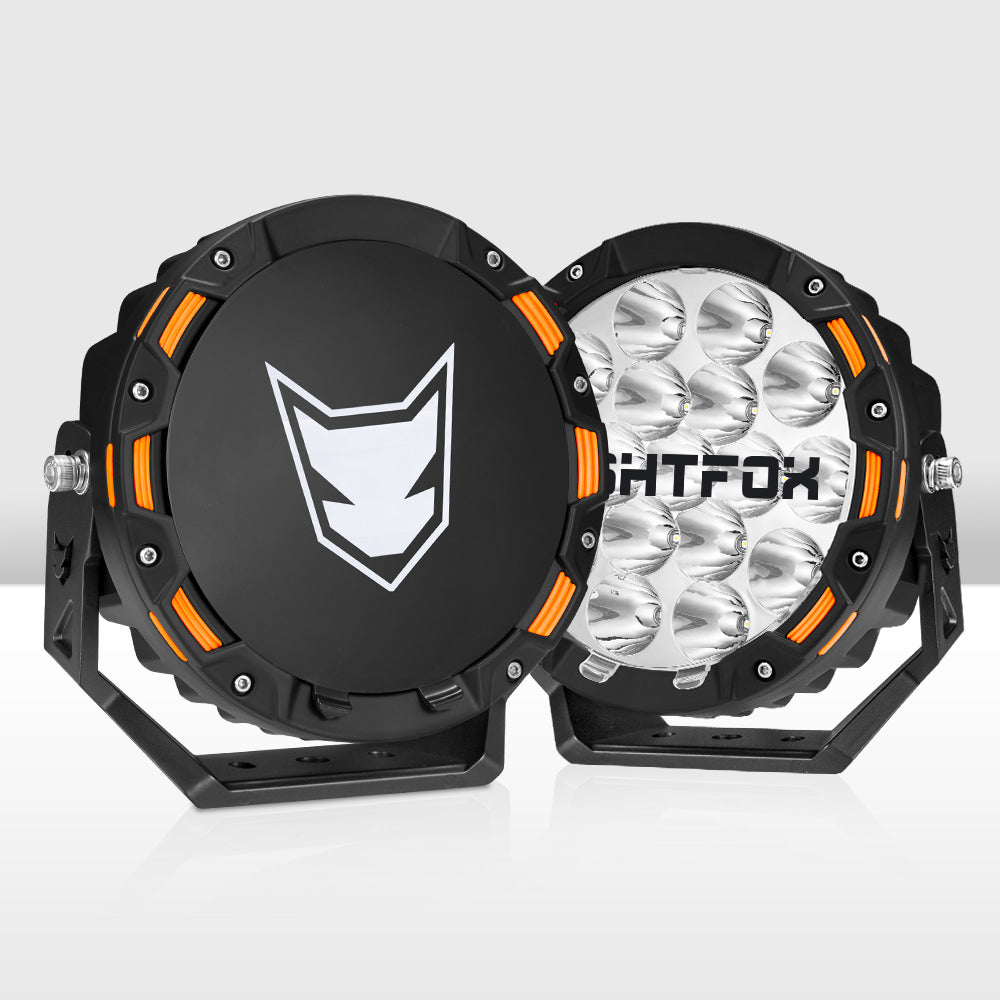 ไฟขับรถ LED Lightfox 7 นิ้ว 1Lux@816m IP68 12,603 ลูเมน