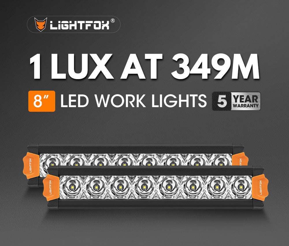 ไฟ LED Lightfox รุ่น Vega Series ขนาด 8 นิ้ว ความสว่าง 1 ลักซ์ ที่ระยะ 349 เมตร มาตรฐาน IP68 ความสว่างรวม 6,204 ลูเมน