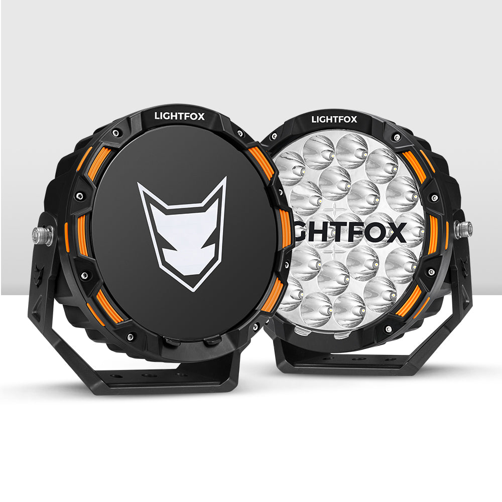 ไฟขับเคลื่อน LED Lightfox ขนาด 9 นิ้ว ความสว่าง 1 ลักซ์ ที่ระยะ 1,442 เมตร มาตรฐาน IP68 ความสว่าง 18,672 ลูเมนส์