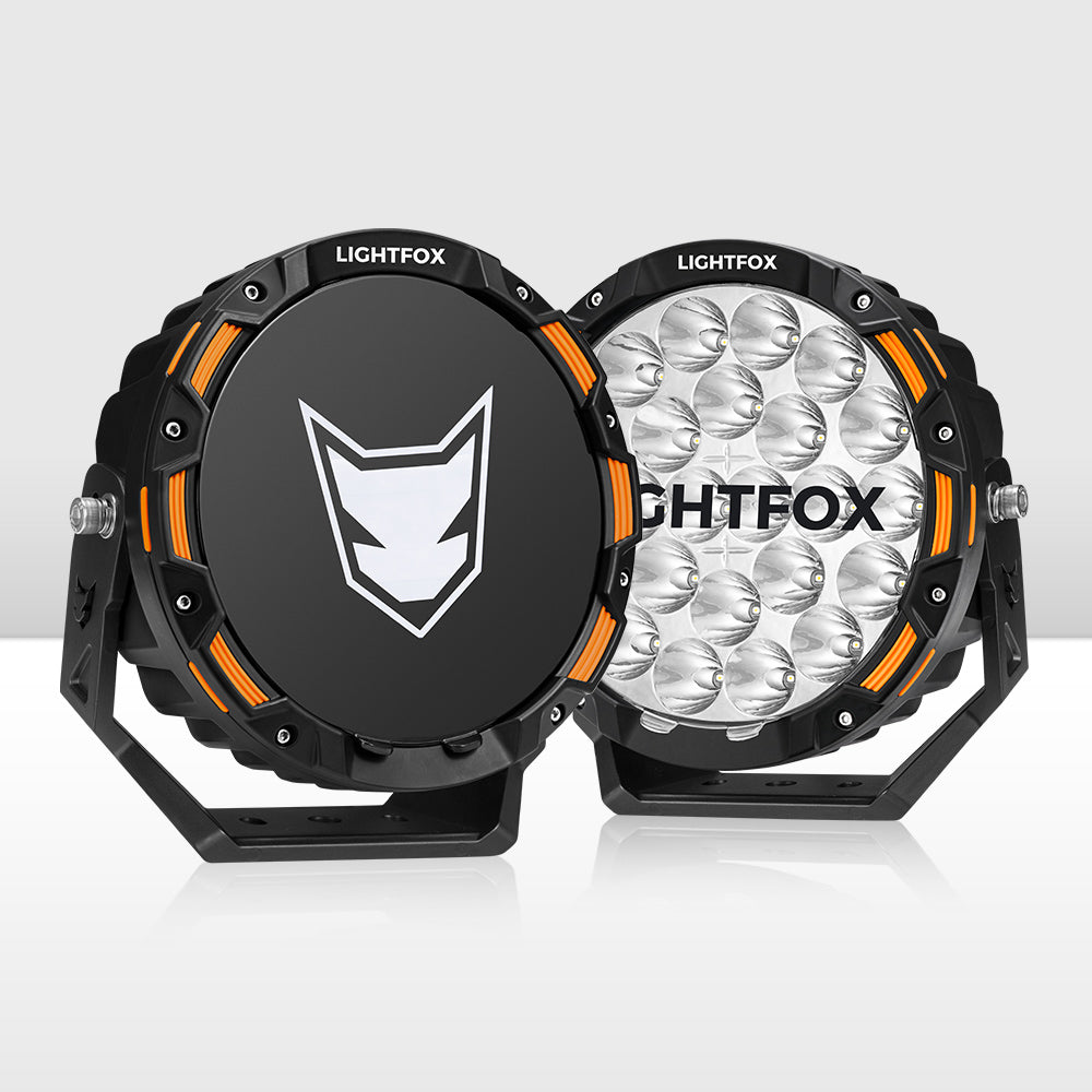 ไฟขับรถ LED Lightfox 9 นิ้ว 1Lux@1,150m IP68 20,200 ลูเมน