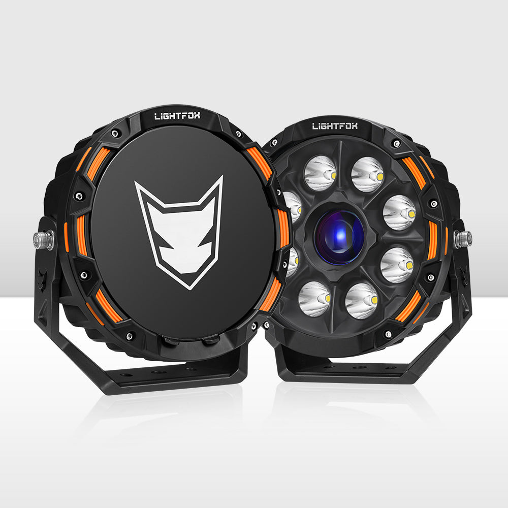 ไฟขับรถ LED เลเซอร์ Lightfox 9 นิ้ว 1Lux@2,226 IP68 15,046LM
