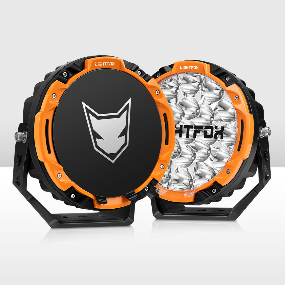 ไฟขับรถ LED Lightfox 7 นิ้ว 1Lux@1,680m IP68 13,600 ลูเมน