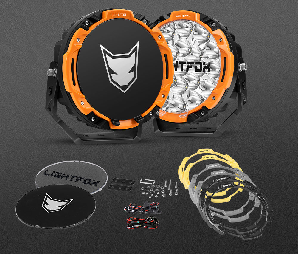 ไฟขับเคลื่อน LED Lightfox ขนาด 7 นิ้ว ความสว่าง 1 ลักซ์ ที่ระยะ 1,287 เมตร มาตรฐาน IP68 ความสว่าง 15,366 ลูเมนส์