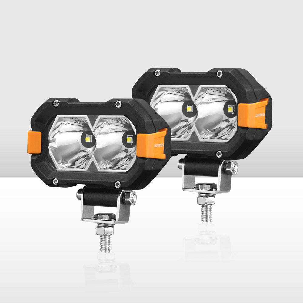 ไฟทำงาน LED Lightfox ขนาด 4 นิ้ว ความสว่าง 1Lux@393m IP68 4,600 ลูเมน
