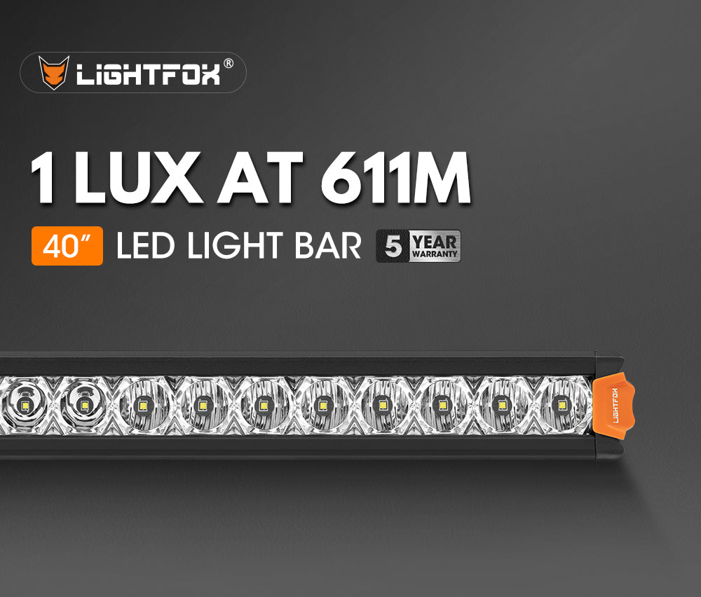 Lightfox Vega Series ไฟ LED ขนาด 40 นิ้ว 1Lux@611m IP68 25,160LM