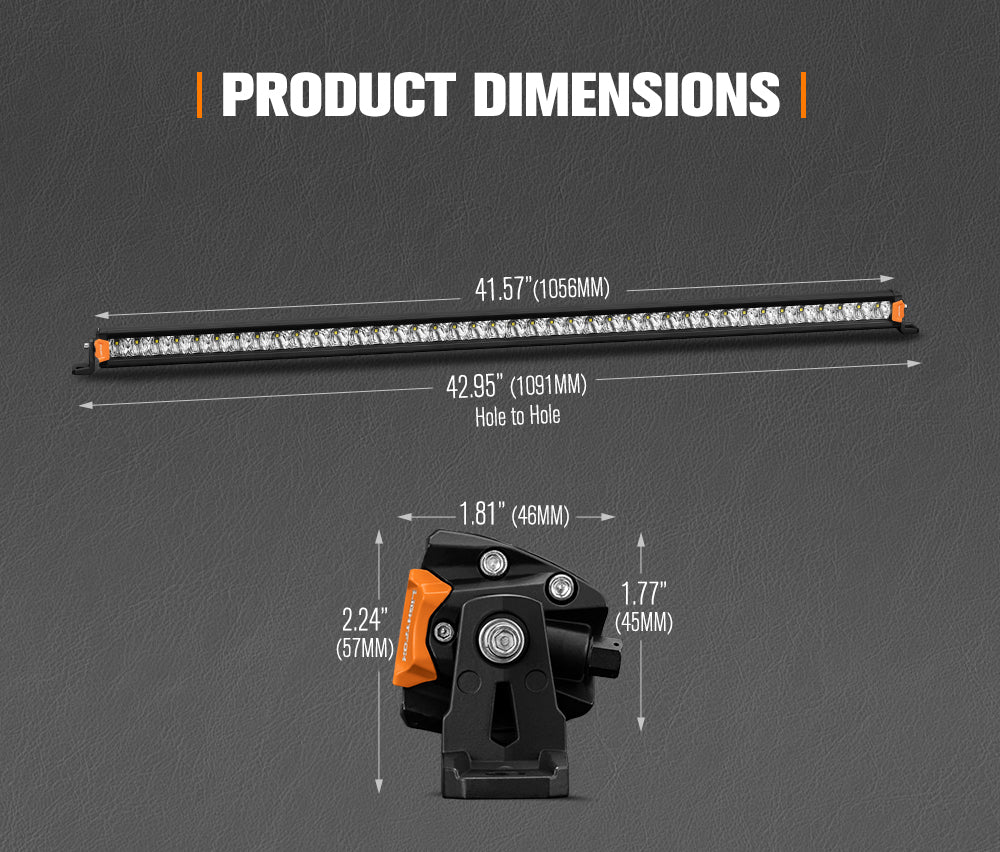 Lightfox Vega Series ไฟ LED ขนาด 40 นิ้ว 1Lux@611m IP68 25,160LM
