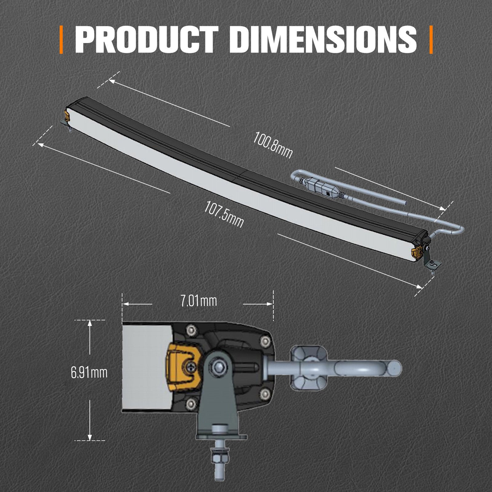 ไฟ LED Lightfox รุ่น 40 นิ้ว แสงโค้ง 1 Lux@735m มาตรฐาน IP68 ความสว่าง 18,700 LM