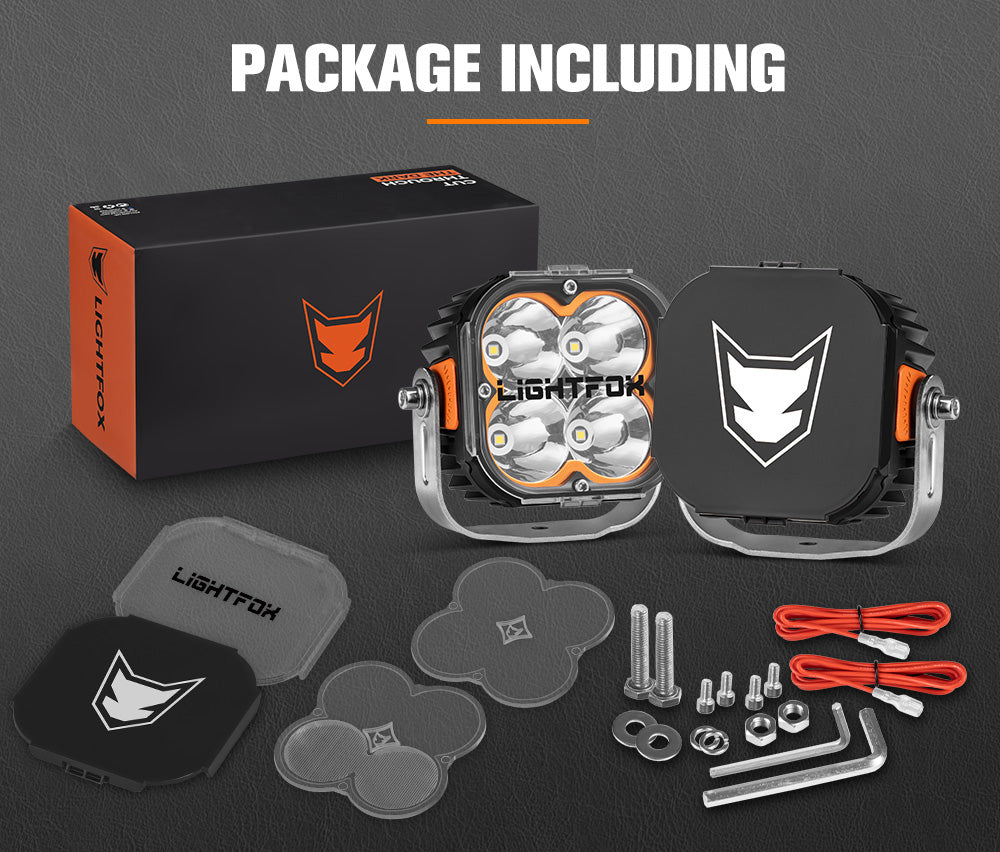 ไฟ LED Lightfox Cygnus 5" รุ่นคู่ 1Lux@651m IP68 14,106LM