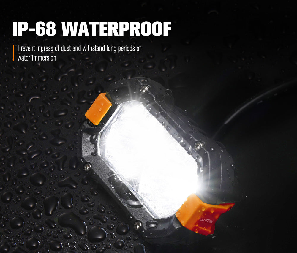 ไฟทำงาน LED Lightfox ขนาด 4 นิ้ว ความสว่าง 1Lux@393m IP68 4,600 ลูเมน