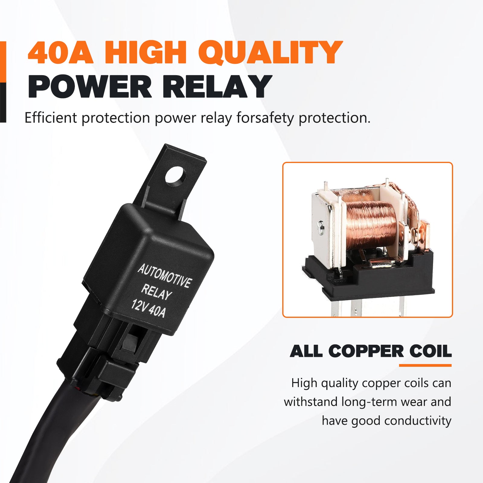 สายรัดสายไฟ Lightfox 12V 40A พร้อมขั้วต่อ DT 2 พิน สี่เหลี่ยม