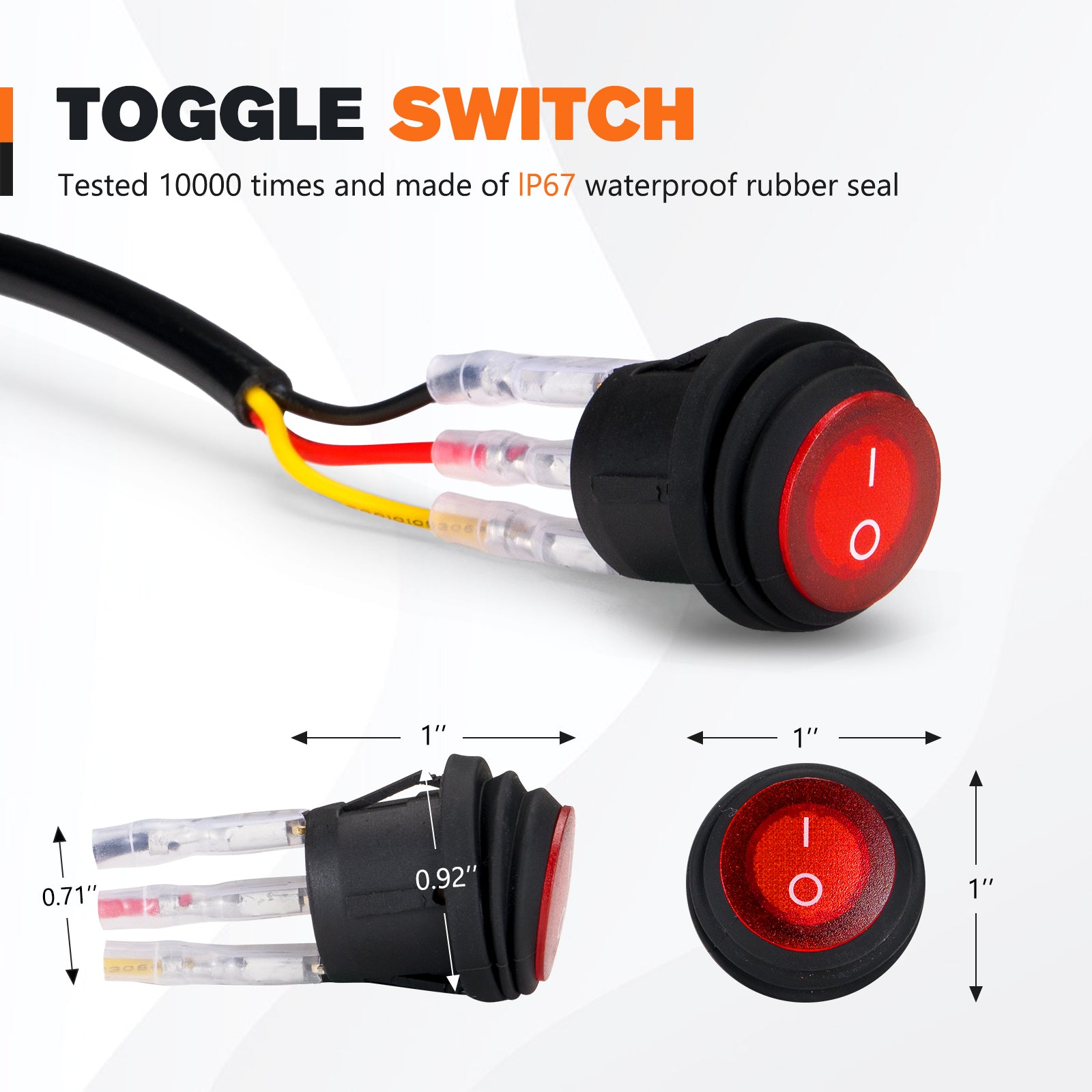 สายรัดสายไฟ Lightfox 12V 40A พร้อมขั้วต่อ DT 2 พิน สี่เหลี่ยม